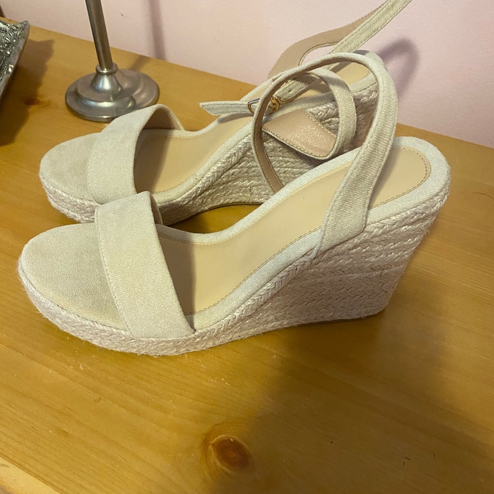 Cream wedges never worn